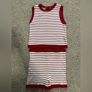 EUC L (10/12) Art Class Knit Top & Bottom Set